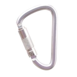 Mosquetão de bloqueio de ação tripla de aço inoxidável