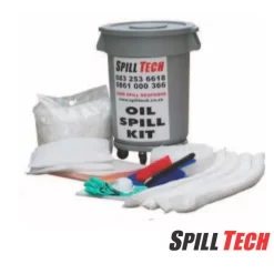 KIT DE DERRAMAMENTO DE ÓLEO COM RODAS 210LT