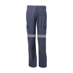 IC-VP5-HV - Calça Cargo Masculina HI-VIS Azul Marinho