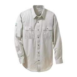 IC-ZS7 - Camisa de trabalho de sarja masculina - Stone