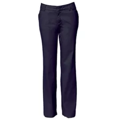 IS-DP1 - Calça de sarja elástica relaxada para senhoras - Azul-marinho