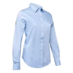 IS-NS7 - Camisa Oxford resistente a vincos para senhoras - Azul