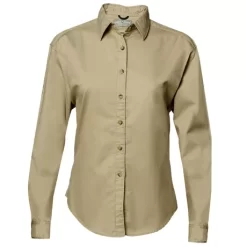 IS-ZS2 - Camisa de trabalho de sarja feminina - Stone