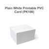CARTÃO DE PVC BRANCO IMPRIMÍVEL SIMPLES (PK 100)