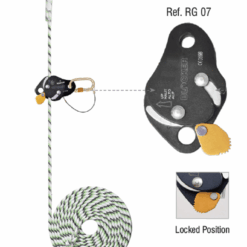 Sistema de proteção contra quedas do tipo guiado em linha de ancoragem flexível PN 2006