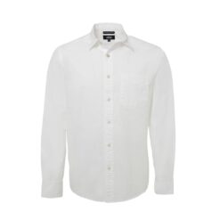 CAMISA DE MANGA COMPRIDA DE POPELINA DE ALGODÃO ELÁSTICA