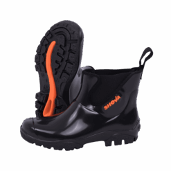SHOVA BLACK CHELSEA ANKLE GUMBOOT