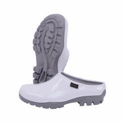 SHOVA BRANCO CINZA SLIP ON CLOG GUMBOOT