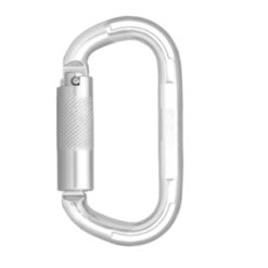 Mosquetão com trava de quarto de volta em alumínio