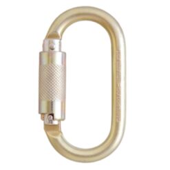 Mosquetão de travamento de um quarto de volta de aço