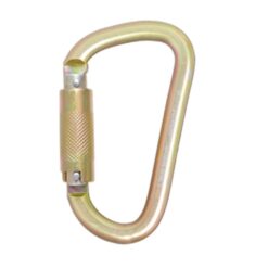 Mosquetão de aço com trava de um quarto de volta