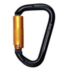 Mosquetão com trava de quarto de volta em alumínio