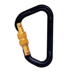 Mosquetão de travamento com parafuso de alumínio PN116f