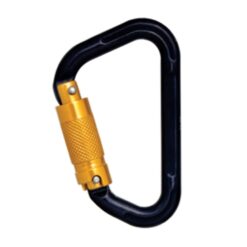 Mosquetão de Alumínio com Travamento de Tripla Ação