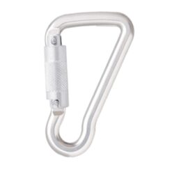 Mosquetão de travamento de um quarto de volta de alumínio