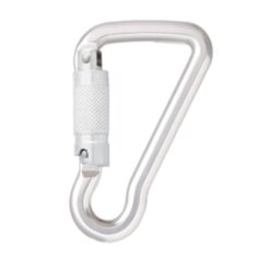 Mosquetão de trava de ação tripla de alumínio