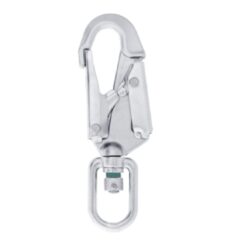 Gancho de pressão giratório de aço inoxidável com indicador de carga